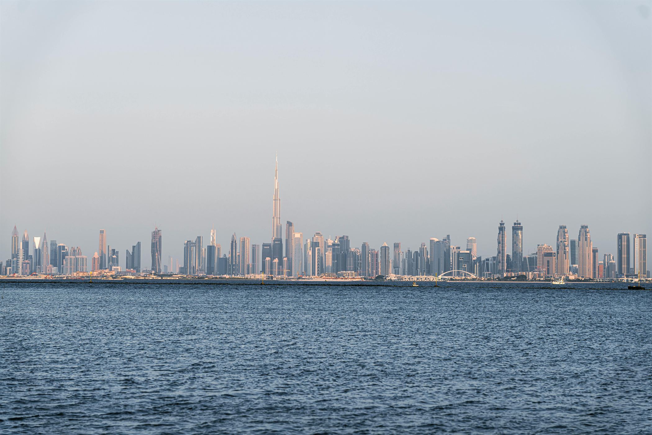 Burj Khalifa rising above the Downtown Dubai skyline